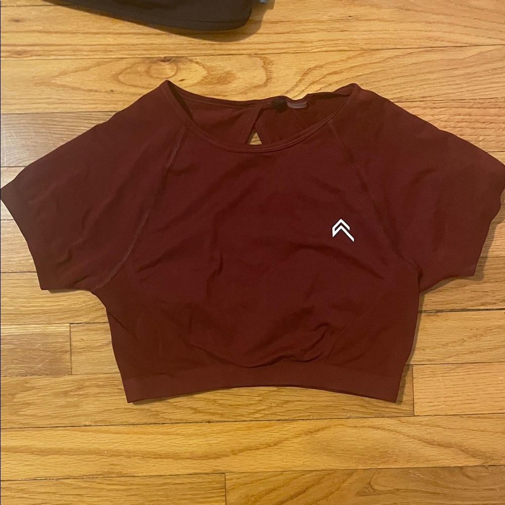 Oner Active Maroon Crop Top